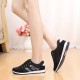 Lattice Pattern Black Color Canvas Sneaker Shoes image