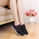 Lattice Pattern Black Color Canvas Sneaker Shoes image