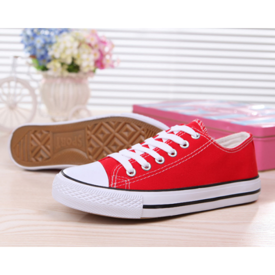 Red canvas sales women's classics